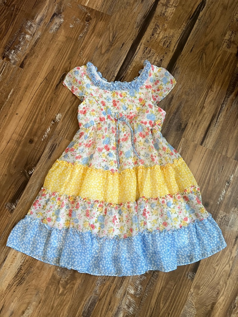Jona Michelle floral tiered dress size 10